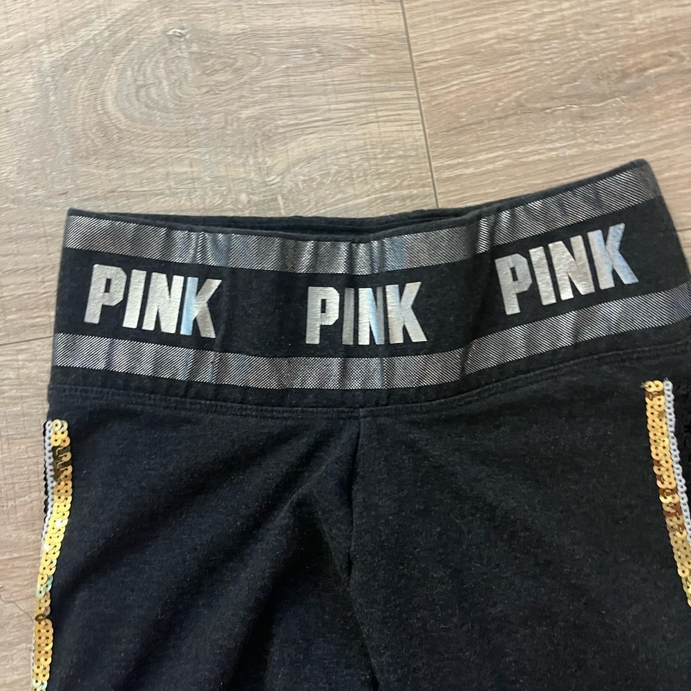 PINK Sparkles Leggings XS - Picture 3 of 5